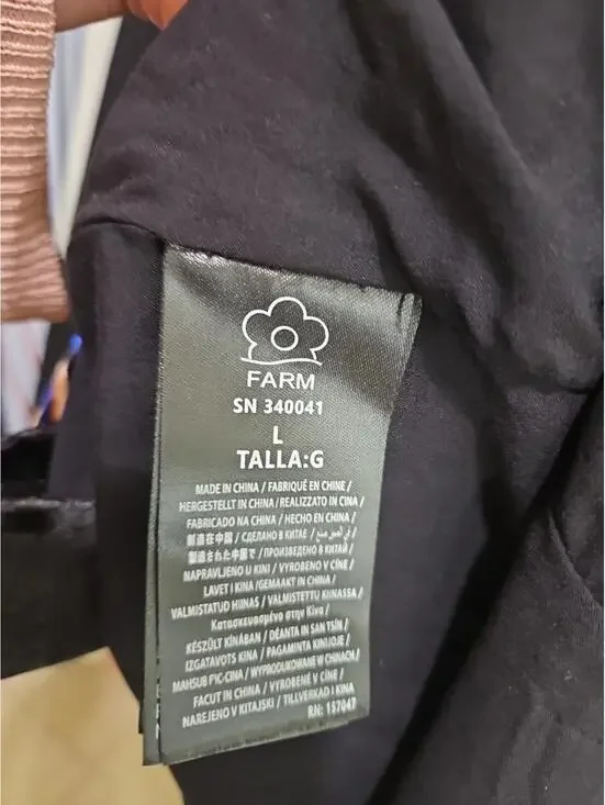 New, Farm Rio Arabesque Mix Scarves Floral Velvet Wrap Minidress Sz L #MD1629 - Picture 10 of 10